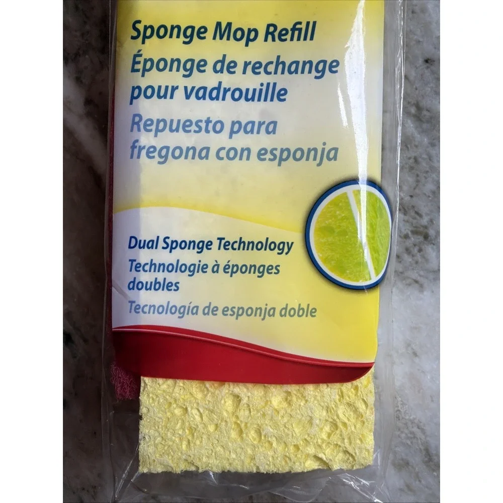 NEW Quickie Automatic Sponge Mop Refill 0442CR Clean Results Fits 045CR Type S